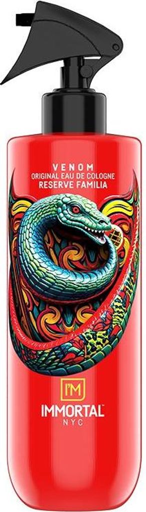 VENOM Eau de Cologne für Herren, chypre-fruchtiger Duft, 500 ml mit Zerstäuber