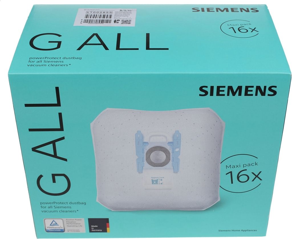 Siemens PowerProtect, Staubbeutel, Universal, Weiß, 240 mm, Produktbild 