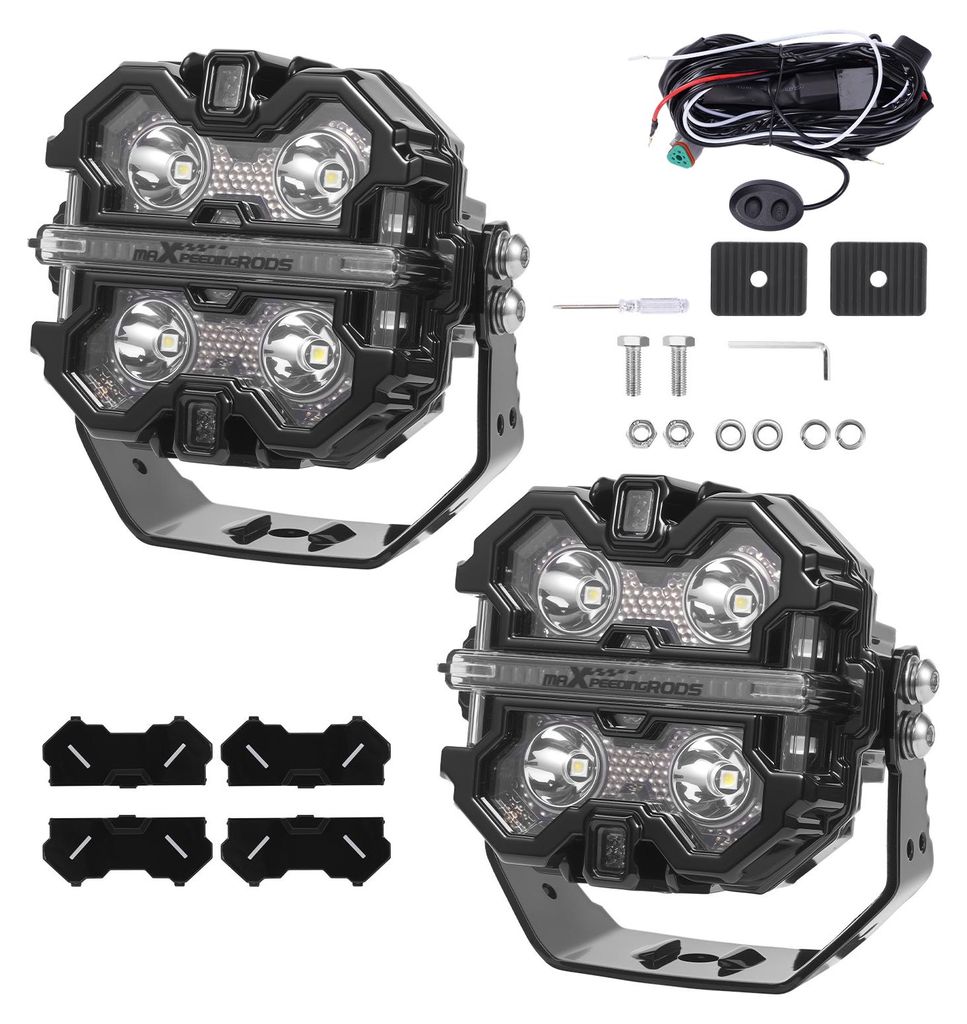 160W LED Arbeitsscheinwerfer 3,5" Zusatzscheinwerfer RGB DRL IP68 for Off Road