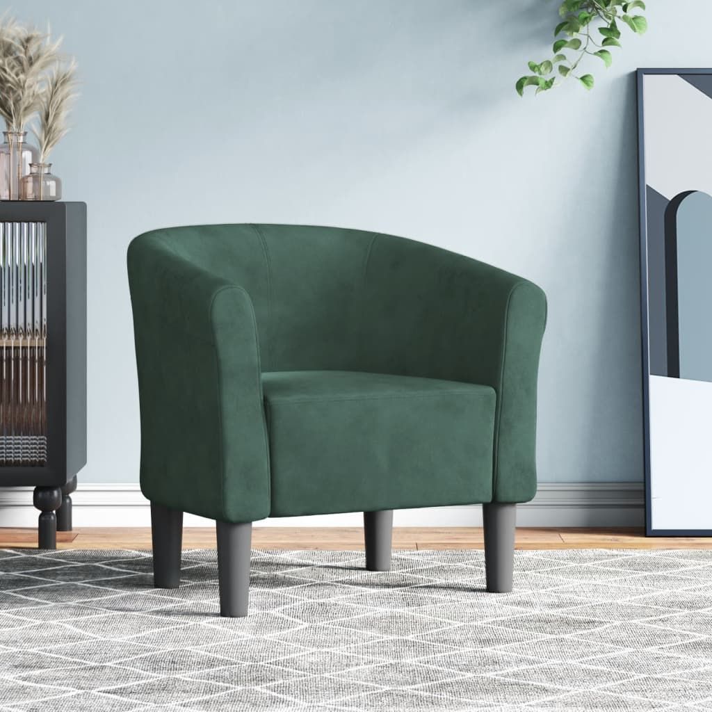 Cloris Designermöbel Clubsessel Dunkelgrün Samt 2024 Neu