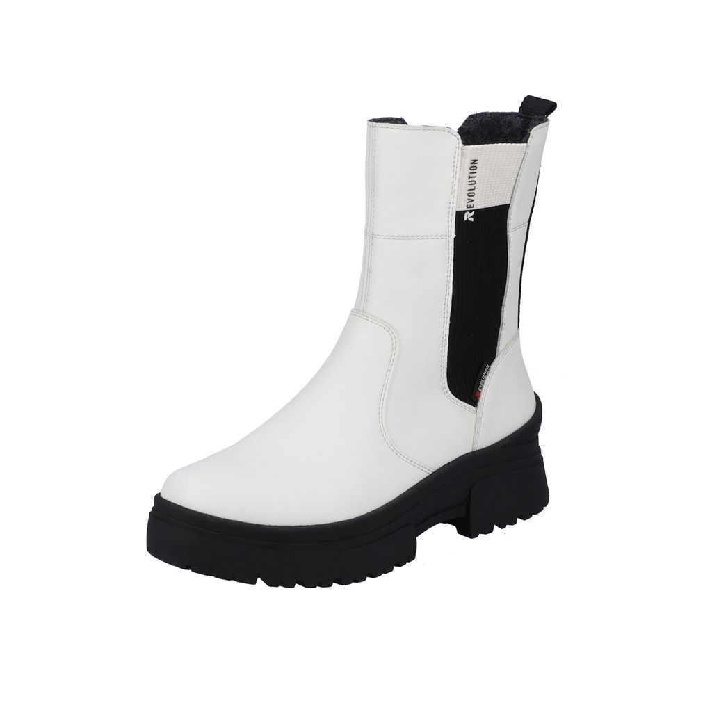 Rieker Chelsea Boot - Weiss Synthetik Größe: 42 Normal