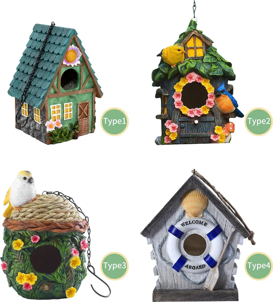 Casetta per Uccellini da Giardino - Idea Regalo Nido Decorativo