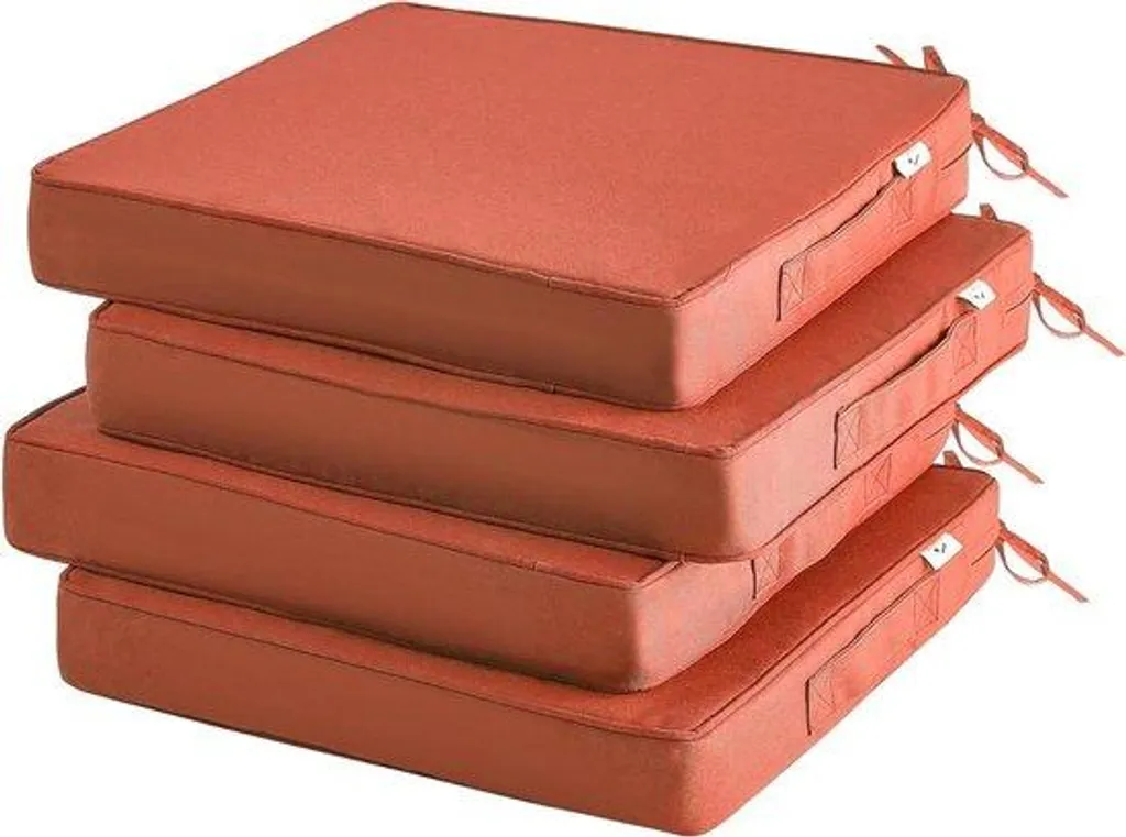 Lot de coussins de jardin 48x48x8 cm - Assise de terrasse herbes aromatiques
