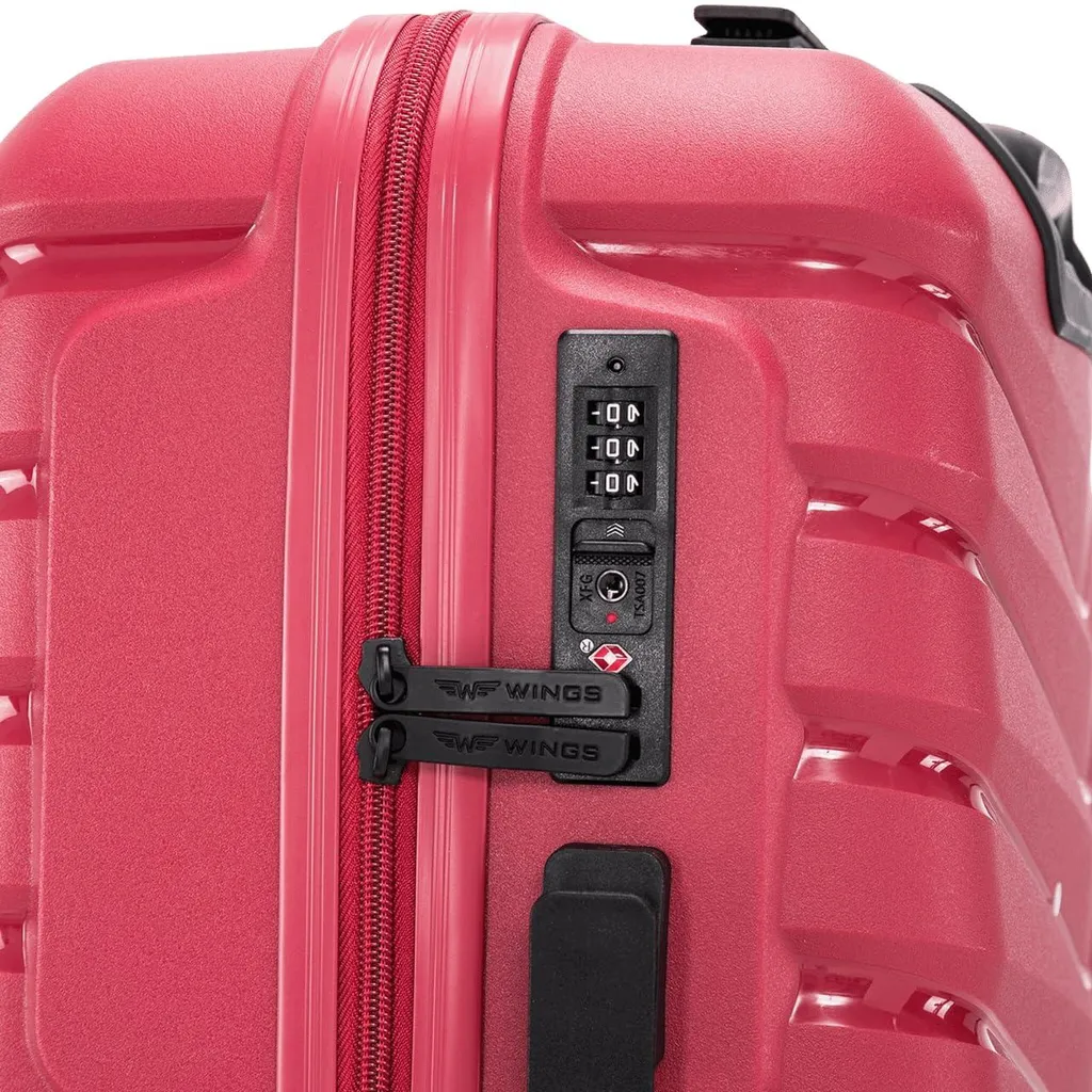 Ensemble de valises en ABS beige résistant - Set de voyage rigide 3 pièces - 4
