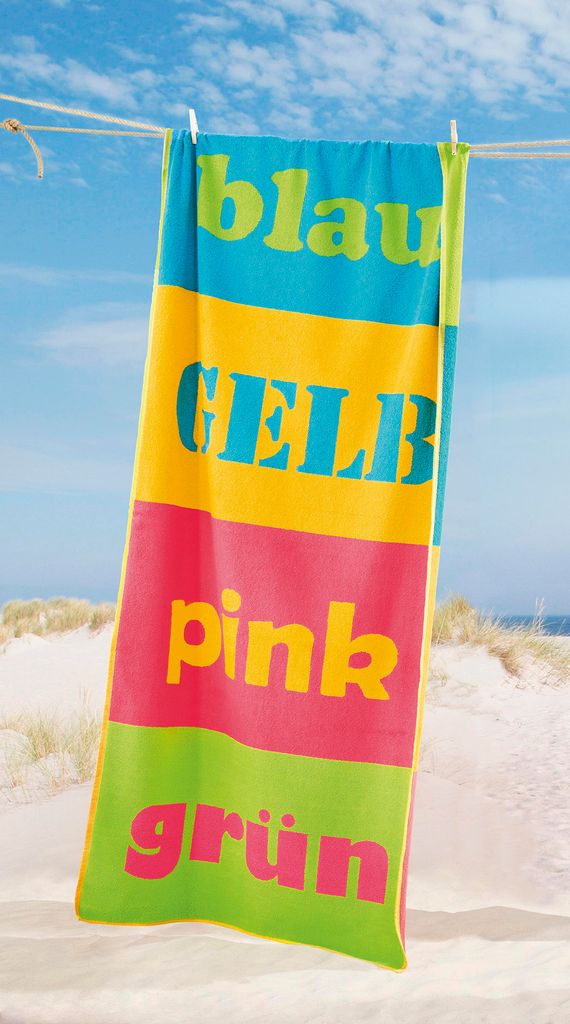 Dyckhoff Strandtuch Colors bunt, 80 x 180 cm Produktbild 