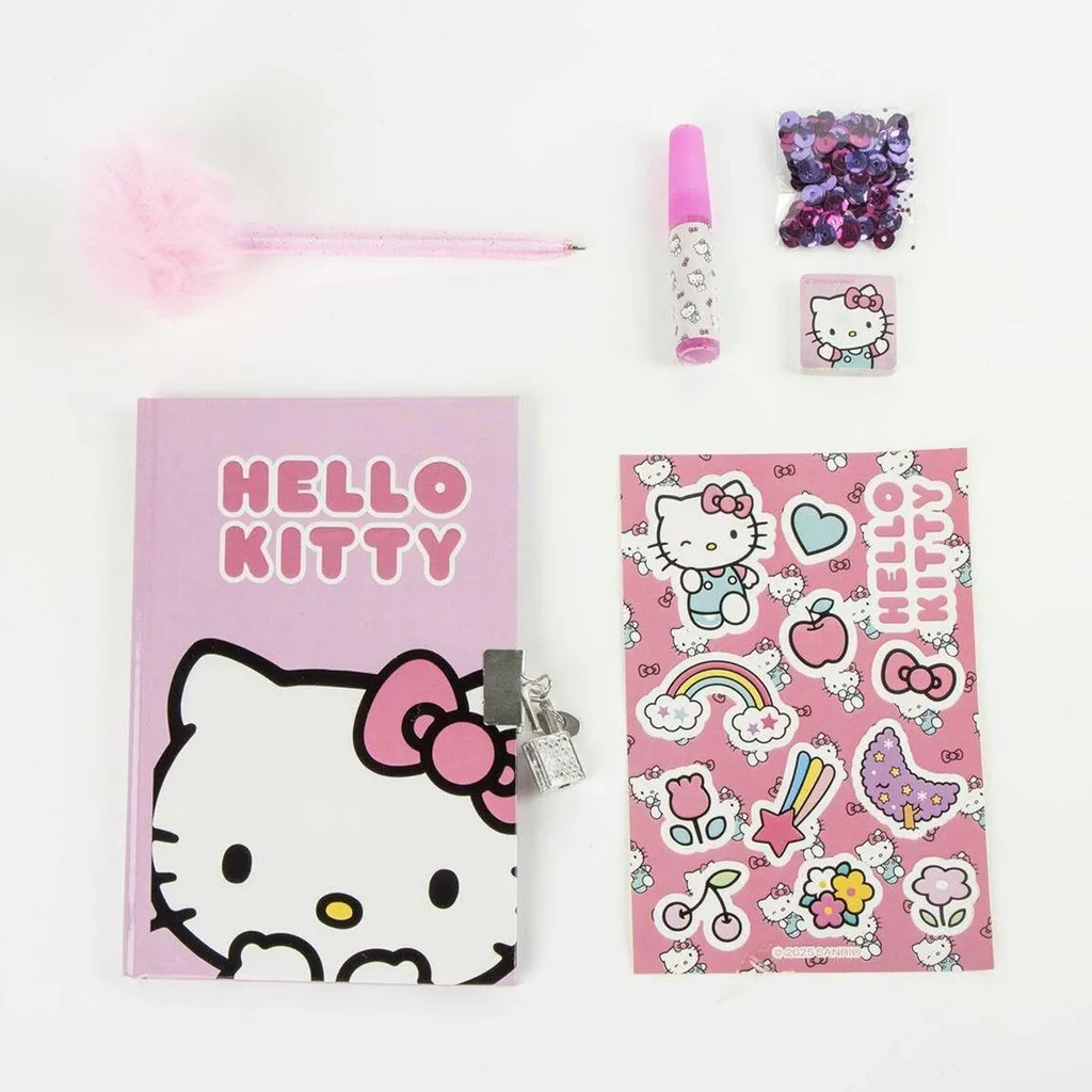 Kit Cancelleria Hello Kitty Completo - Accessori Scuola Multicolore - 2