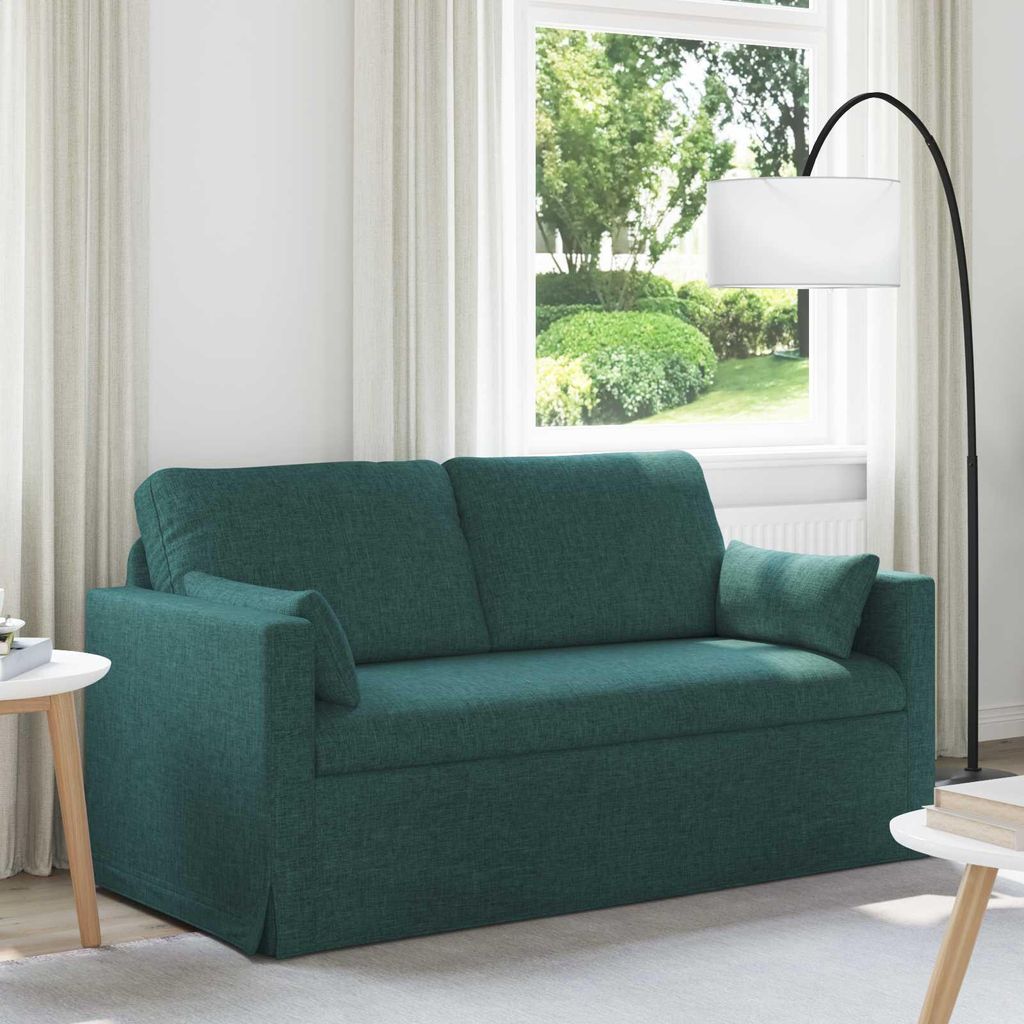"SALE 2026"2-Sitzer Sofa Couch 140cm - elegantes Design - Doppelsofa - Lounge Sofa - Dunkelgrün Metall Promotion498093 - Klassische Sofas