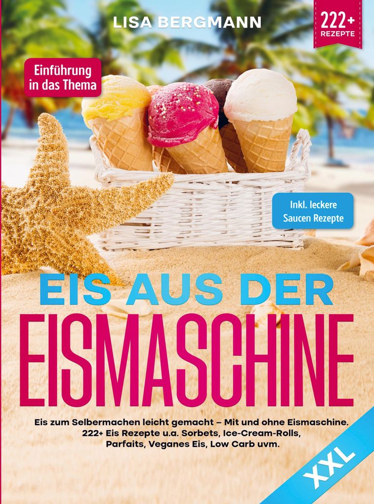 XXL Eismaschine mit Kühlmittel-Kühlschale zum Vorgefrieren Produktbild 