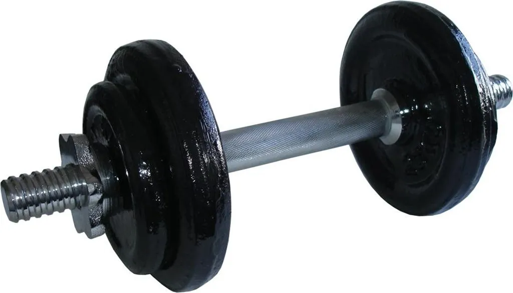 ACRA Haltère de chargement à une main 9kg - Barre de 30 mm robuste