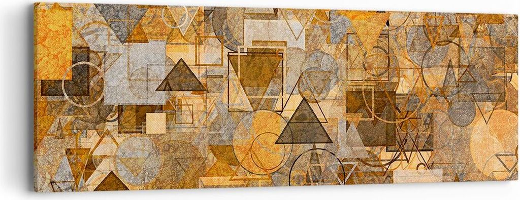 Bild auf Leinwand - Leinwandbild - Abstraktion modern - 90x30cm - Wand Bild - Wanddeko - Wandbilder - Leinwanddruck - Bilder - Kunstdruck - Wanddek...