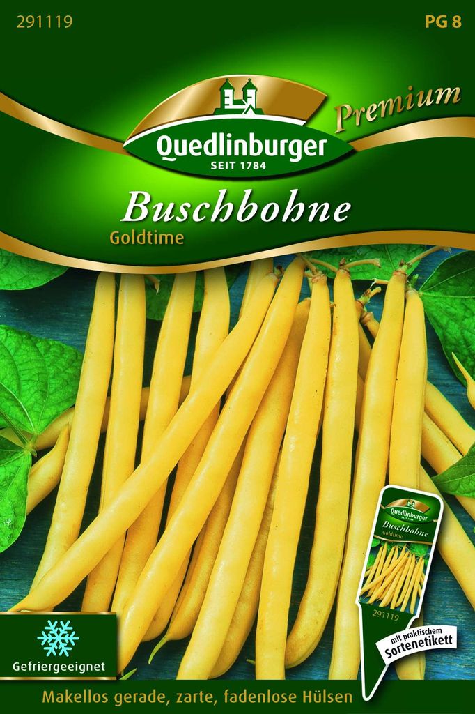 Quedlinburger Saatgut - Buschbohnen Goldtime - Samen - Produktbild 