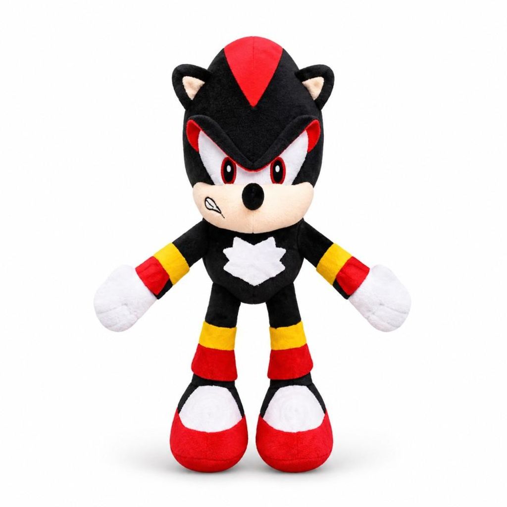 Wiztex Peluche Shadow Black, figurine en peluche Sonic, 28 Image du produit 