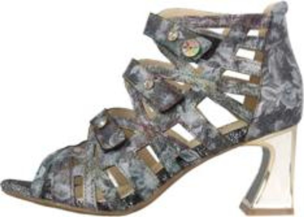 Laura Vita Sandaletten in Übergrößen Mehrfarbig JACBO 01 Acier große Damenschuhe