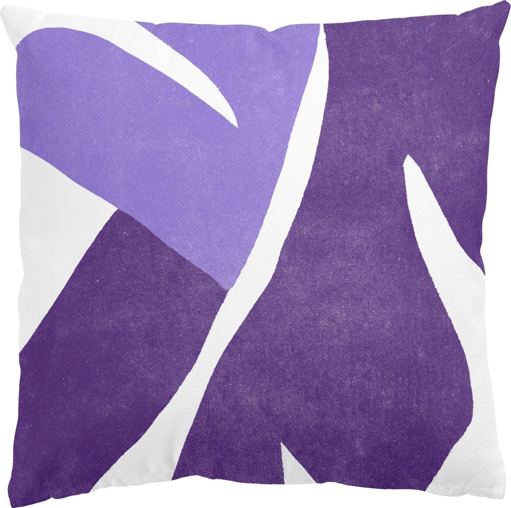 Dekokissen Muster draußen / Outdoor Zierkissen waschbar Design violett Pop Art Sofakissen ohne Füllung