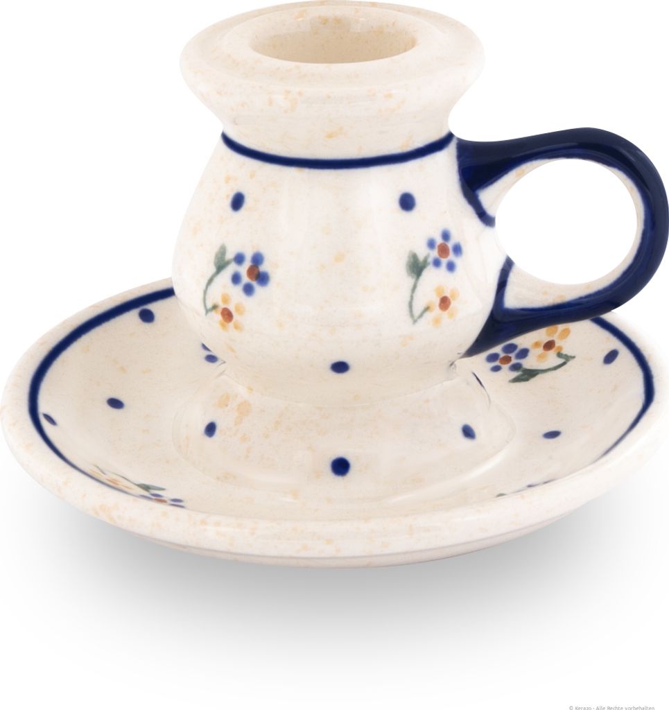 Original Bunzlauer Keramik vintage retro Kerzenständer Ø11,5 cm, H=7,8 cm Design 111