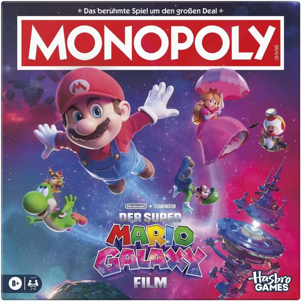 Il gioco da tavolo Monopoly del film Super Mario Galaxy Immagine del prodotto 