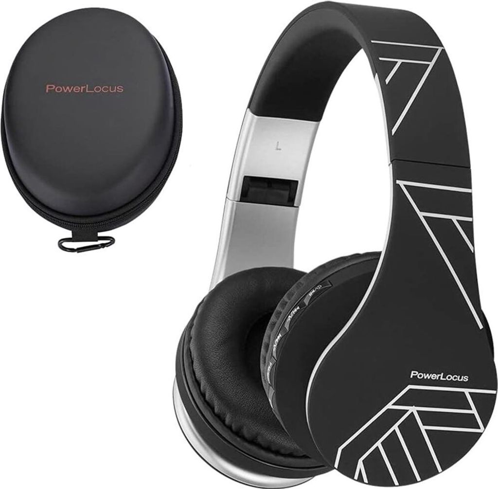 P1 Bluetooth Kopfhörer, 5.0 Bluetooth,Over Ear Kopfhörer mit mikrofon, Verbesserte Stereo Bass-Sound, Faltbare Kopfhörer für iPhone,Android,PC,...