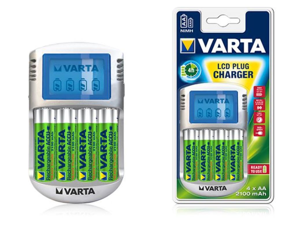 Akku-Ladegerät VARTA ''Power Play LCD Charger'' mit USB und Produktbild 17