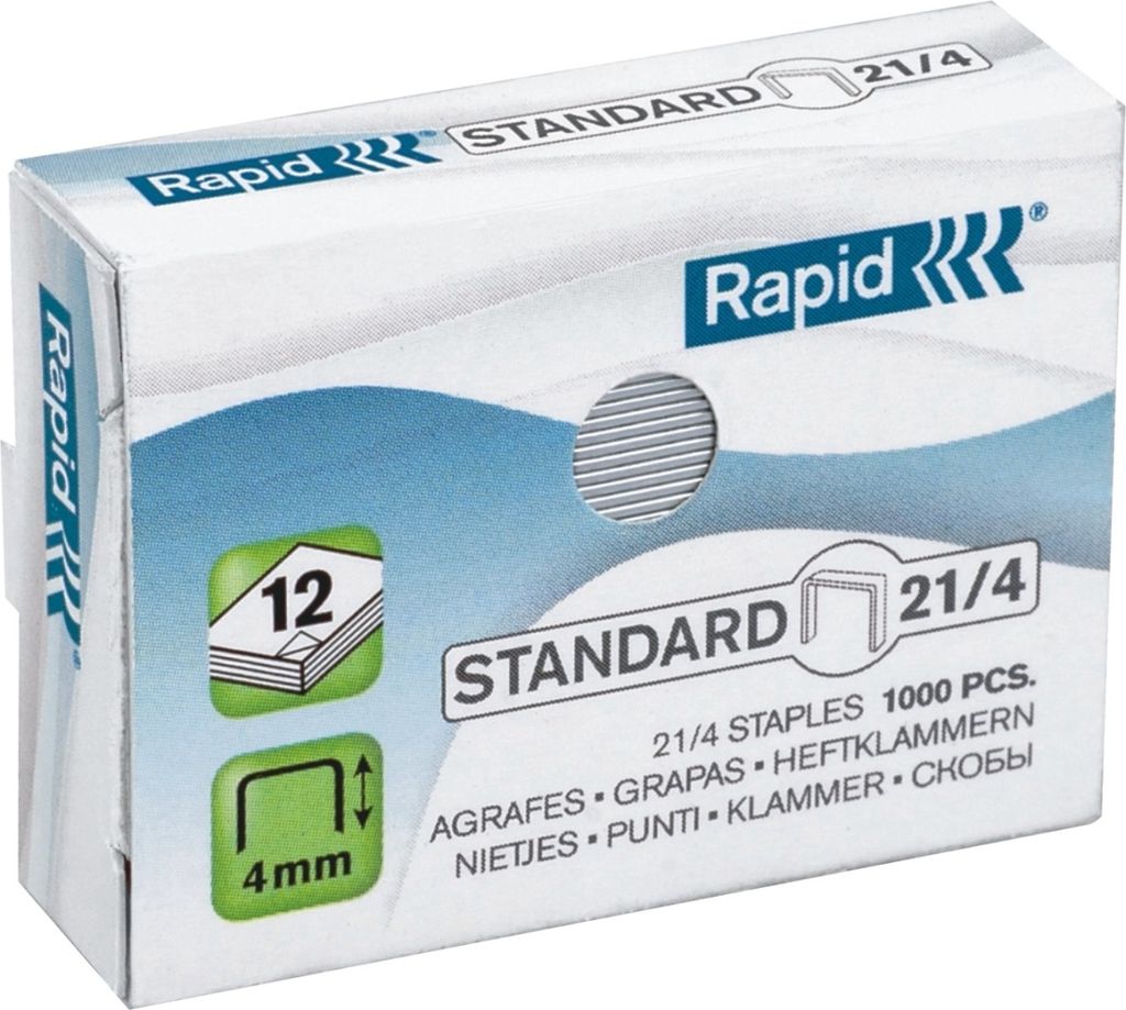 Heftklammern Nr. 21/4 verzinkt VE=10x1000 Stück