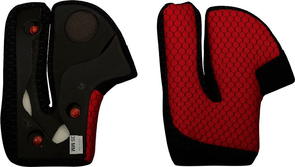 Shark Race-r/race-r Pro Wangenpolster Rot 40mm Rot 40mm