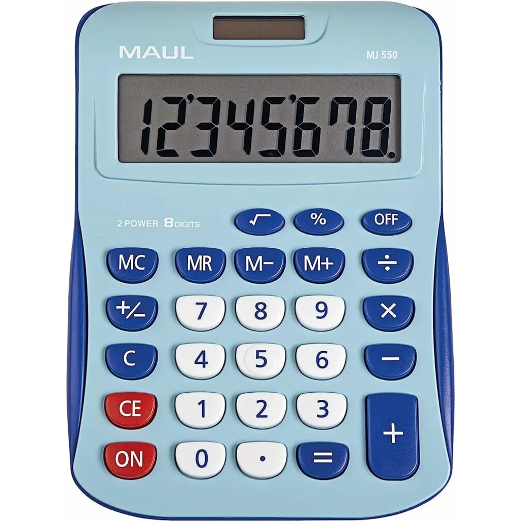 Calculatrice solaire MAUL MJ 550 pour le secrétariat et la gestion