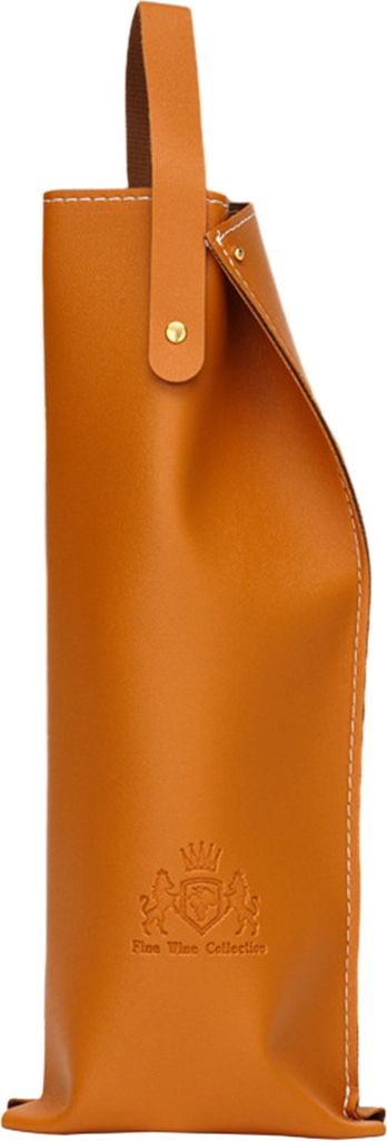 Weintasche, elegante, stilvolle Tragetasche für Champagner- und Weinflaschen aus Kunstleder, Weinverpackungstasche für Zuhause und Party