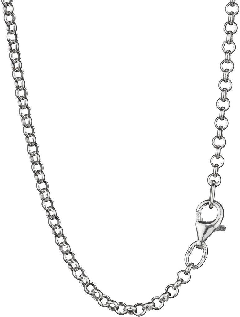 60cm elegante Erbskette rund 925 Silber 2,5mm breite Produktbild 