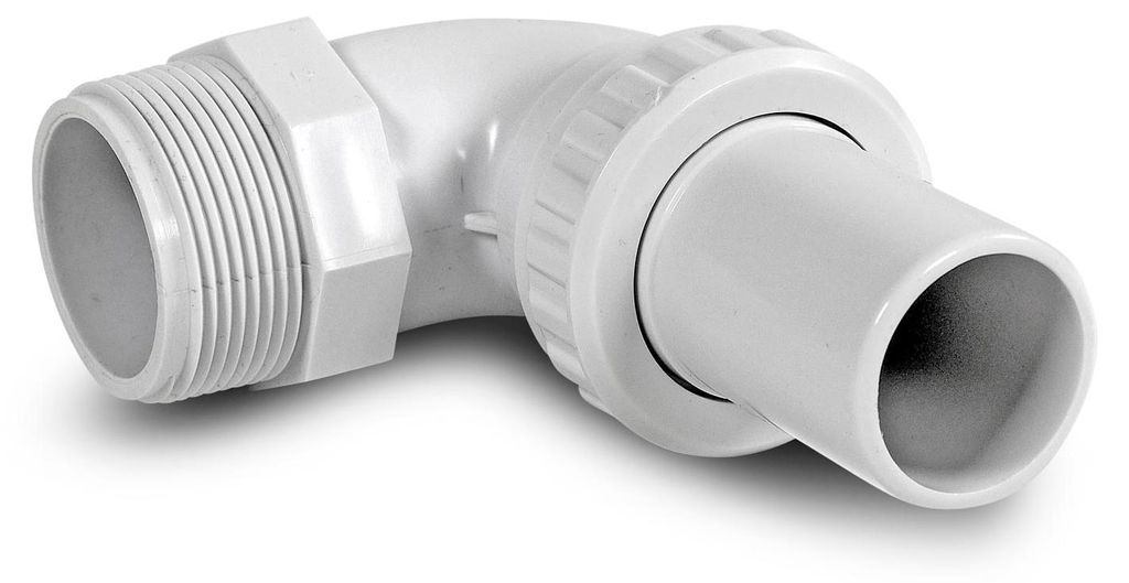 90° Schnellverschluss Winkel 1.5 Zoll AG + 38mm Schlauch Produktbild 