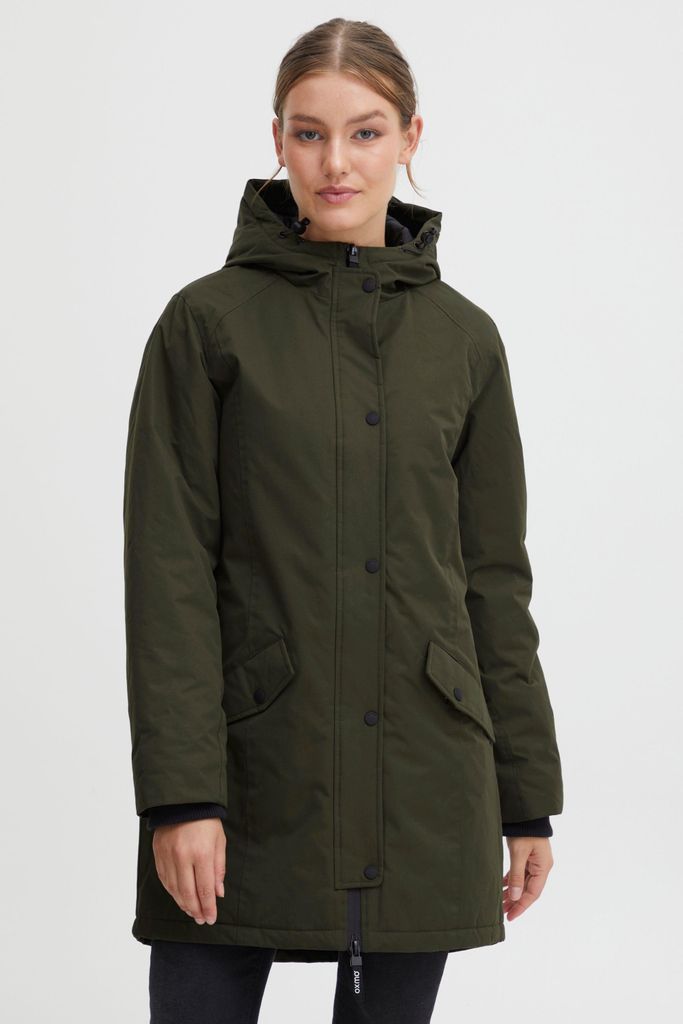 OXMO OXTamila Damen Übergangsmantel Parka Lange Jacke mit Produktbild 