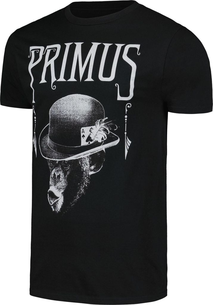 Primus - "Monkey" T-Shirt für Herren/Damen Uni, kurzärmlig PH4695 (L) (Schwarz)