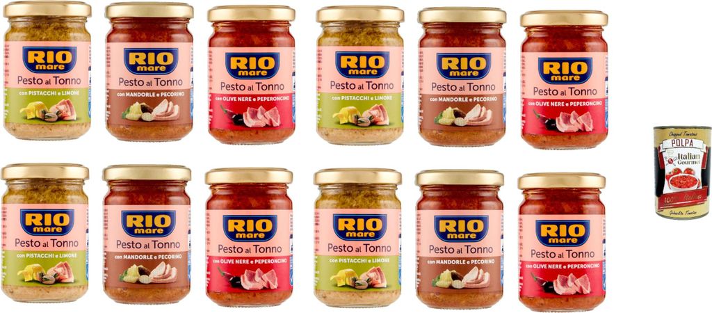 Rio Mare Pesto al Tonno testpaket, Thunfischpesto kochsauce Produktbild 