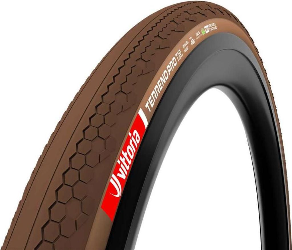 Vittoria Terreno Pro T10 Hardpack Race Tubeless 700c X 35 Gravelreifen Braun 700C x 35 Braun 700C x 35