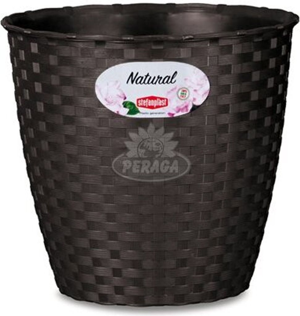 Blumentopf Stefanplast Kunststoff Schokolade 19 x 17,5 x 19 Produktbild 