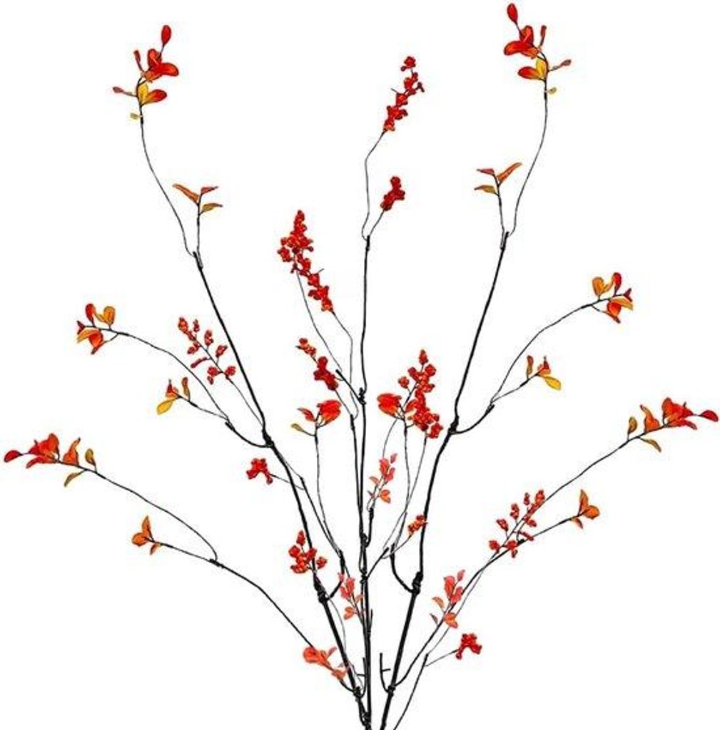 Herbstdekoration aus Kunststoff - 3 Stück - 95 cm