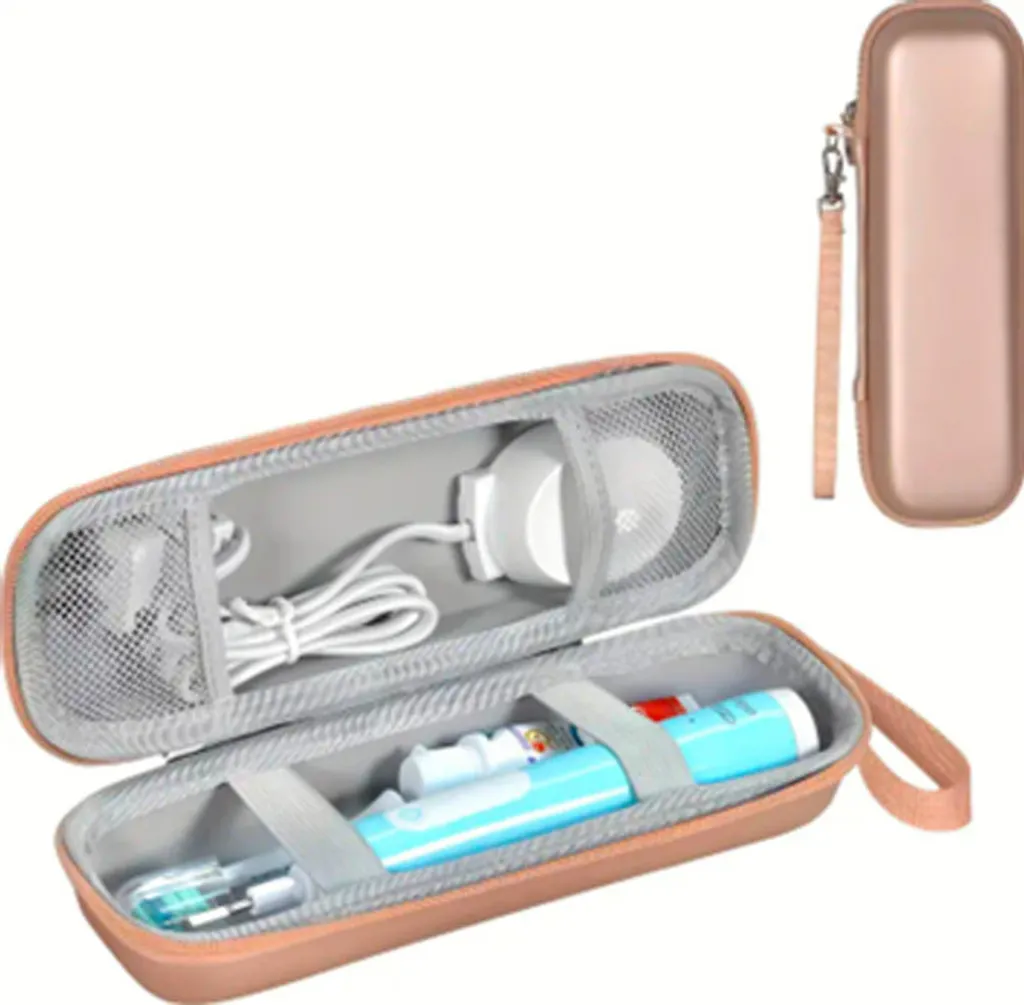 Custodia Viaggio Spazzolino Elettrico Nylon Beige | Protezione INF Top
