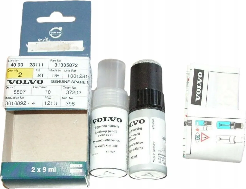 Kit peinture retouche Volvo 710 original et neuf en teinte 710
