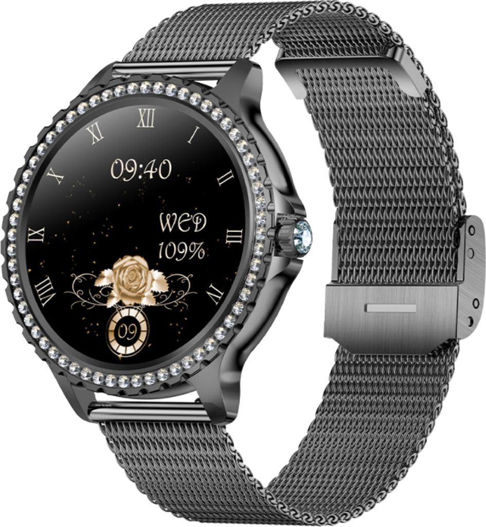 1,32 Zoll Smartwatch IP67-Wasserdicht BT5.0 Intelligente Uhr Fitness Tracker Multifunktionsuhr Kompatibel mit Android4.4 / iOS7.1