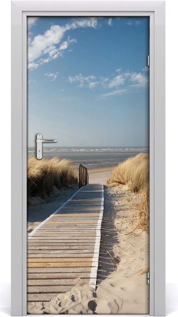 Tulup Türaufkleber 85x205 cm Dekorative Aufkleber Selbstklebend Wasserdichte Tapete Abnehmbar Schlafzimmer Wohnzimmer Wohnkultur - Weg zum Strand