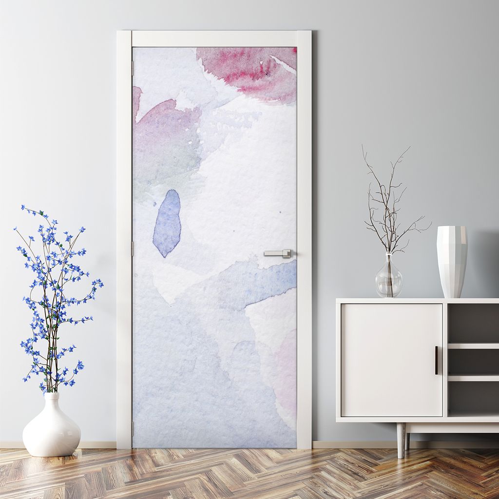 Dekorative Türposter Klebefolie selbstklebend Wandaufkleber Palme und Wiese 70 x 200 cm