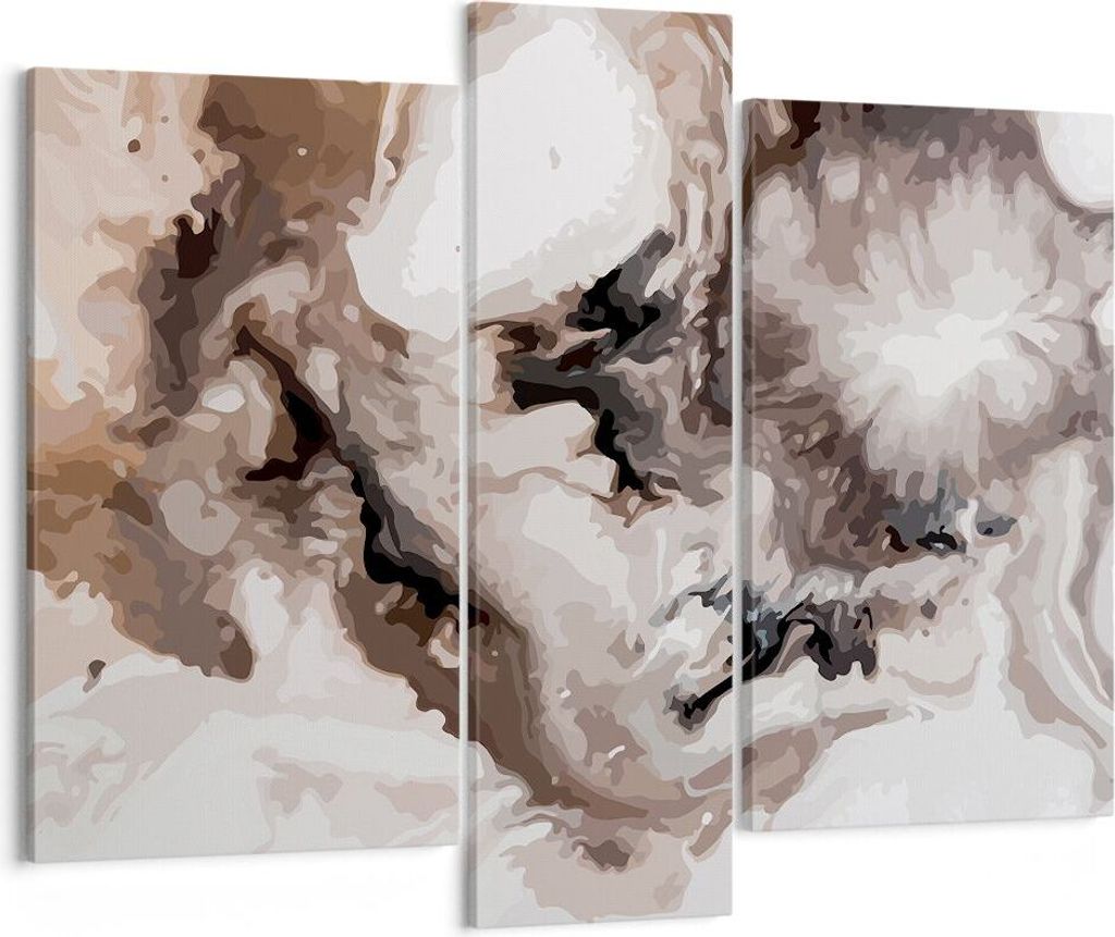 Bild auf Leinwand - Leinwandbild - Abstraktion modern - 95x80cm - Wand Bild - Wanddeko - Wandbilder - Leinwanddruck - Bilder - Kunstdruck - Wanddek...