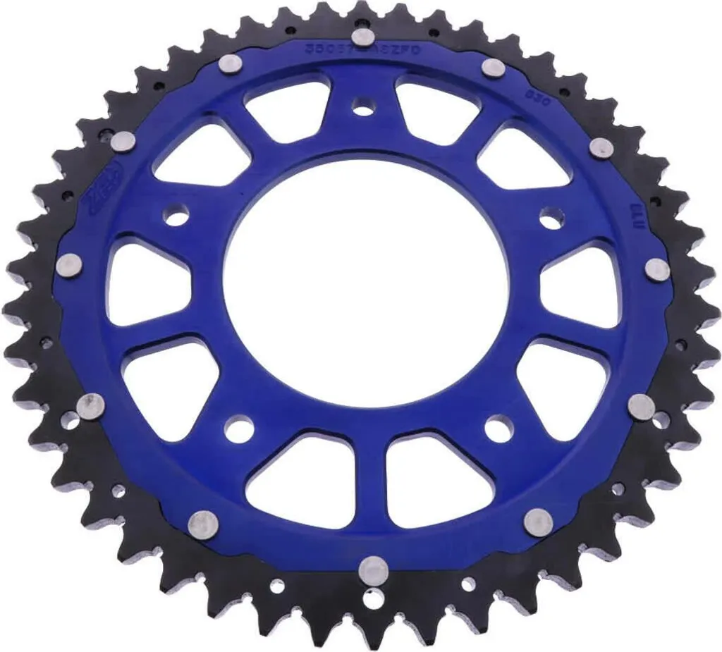 Pignon ZF 48 dents module 530 Bleu Noir Dual pour Harley RA 1250