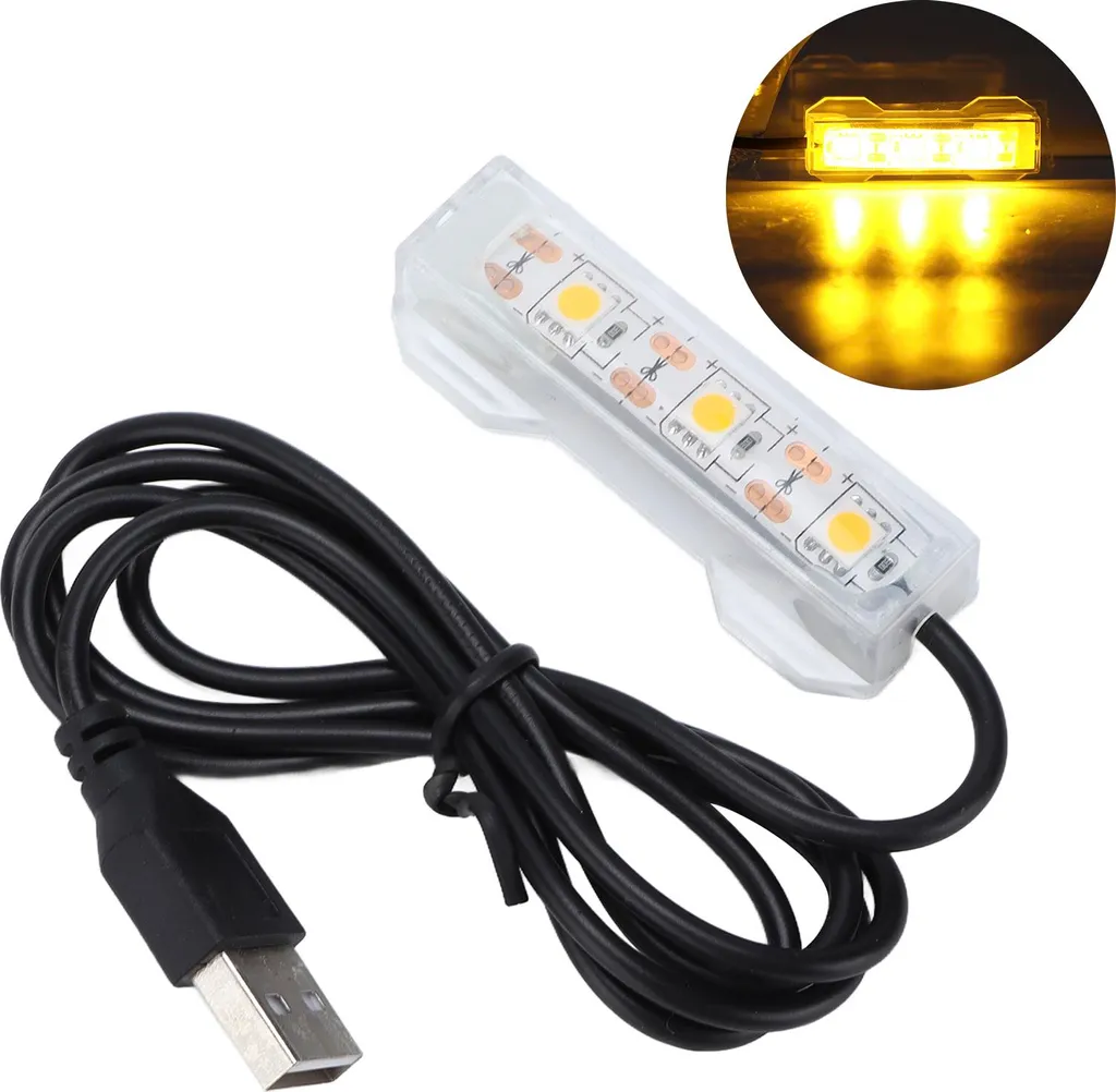 Luce LED USB per Acquario: Spettro Giallo per Paesaggio e Piante - 2