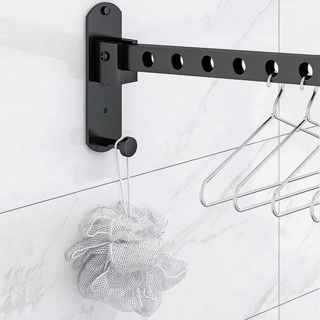 Étendoir à linge mural extensible - Séchoir suspendu gain de place