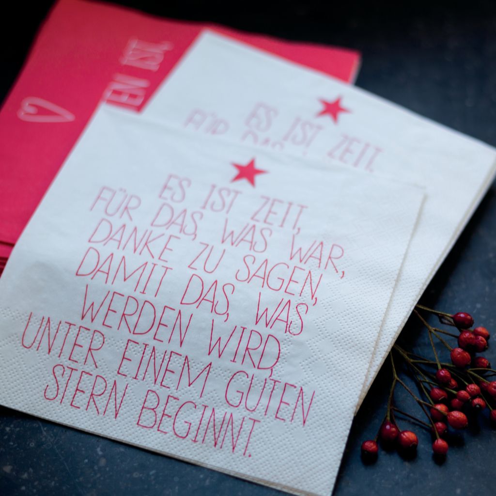 Räder Serviette 33x33cm, Es ist Zeit Produktbild 