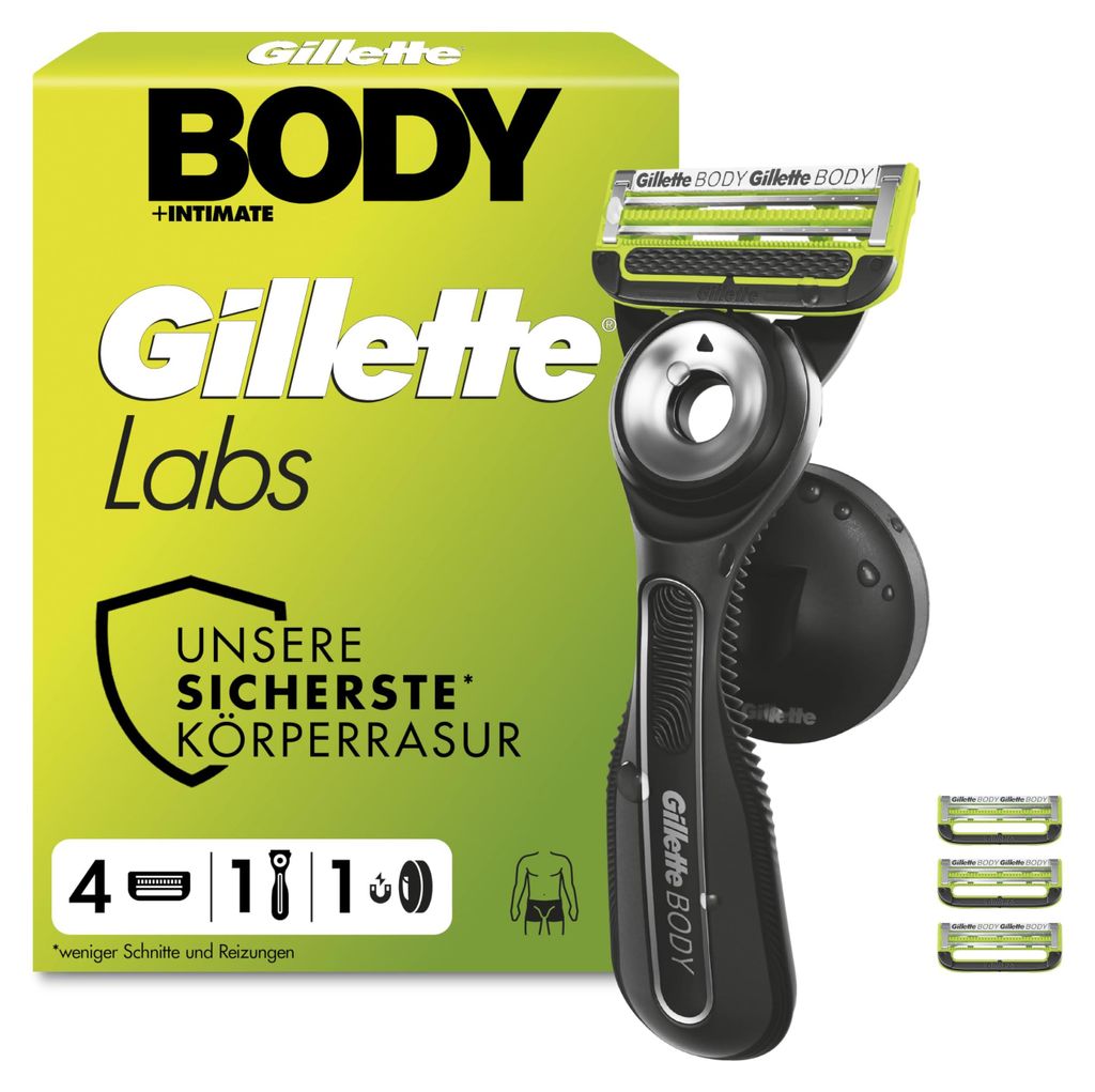 Gillette Labs, rasoir pour le corps et les zones intimes, Image du produit 