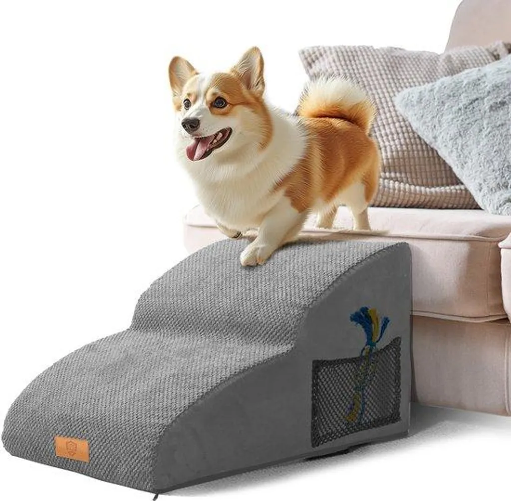 Protégez le dos de votre chien : marchepied 2 marches mousse 30 cm