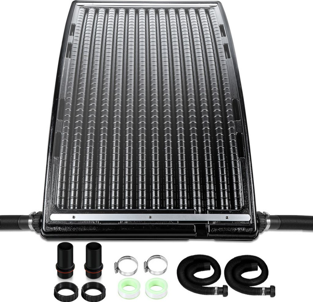 Jopassy solarheizung Fassungsvermögen bis zu 15 Liter Solarheizung für Aufstellpools Sonnenkollektor für Warmwasser 1 Stück 110x69x14cm