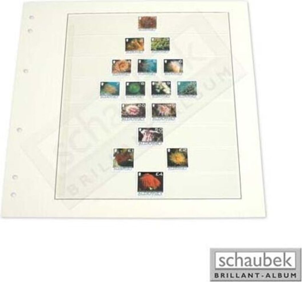 Schaubek FO-SBL17/5 Folienblatt SBL - 8 Streifen, 193 mm x 29 mm (Packung 5 Blatt)