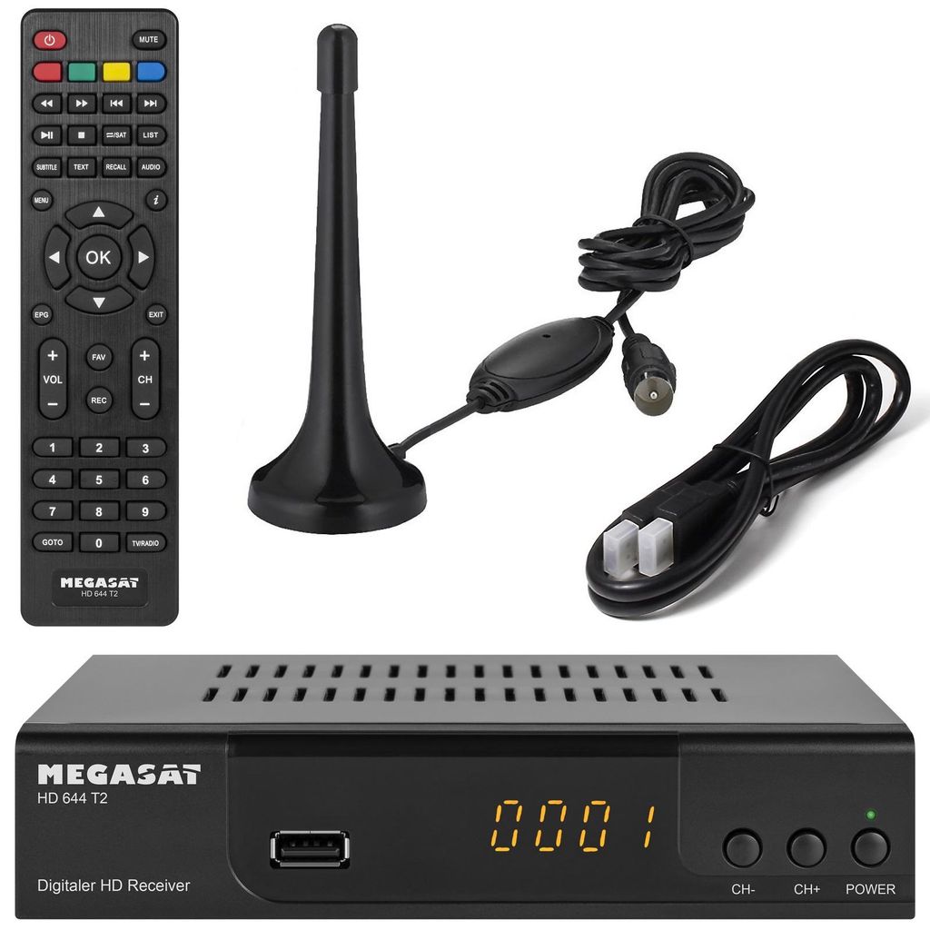 Xoro HRT 8729 HDTV Receiver, DVB-T MPEG4, DVB-T2, Ethernet Produktbild 