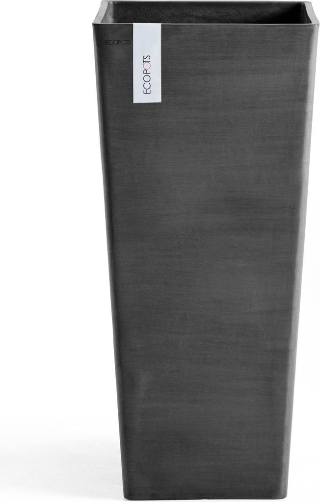Ecopots Rotterdam High 70 Blumentopf - L 32,7 cm x B 32,7 cm x H 70,5 cm - Innen- und Außenbereich